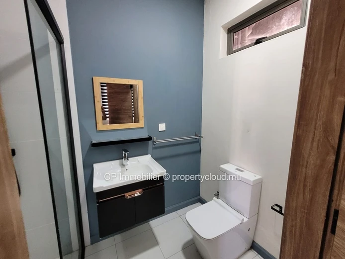 Appartement R+2 à vendre à Flic en Flac, 78m², 2 chambres, piscine commune, meublé, garage, salle de gym, Rs.