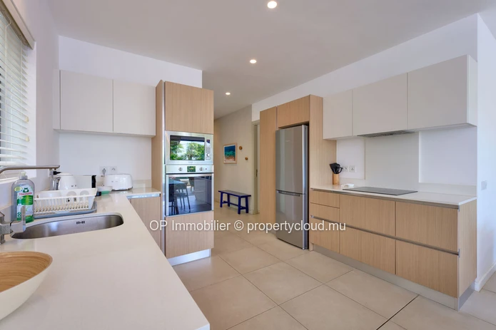 3-bedroom apartment with a pool for sale in Pointe aux Canonniers