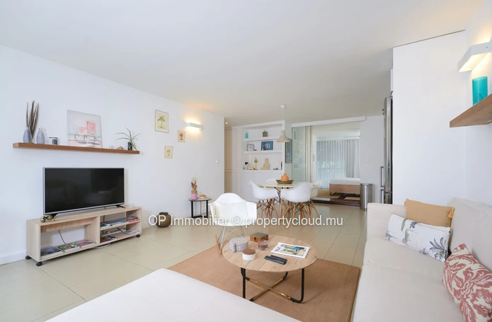 "Charming Apartment with Sea View in Mon Choisy, Trou aux Biches - Fully Furnished, Communal Pool - Close to Amenitie...