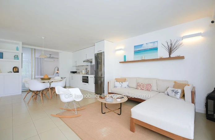 "Charming Apartment with Sea View in Mon Choisy, Trou aux Biches - Fully Furnished, Communal Pool - Close to Amenitie...