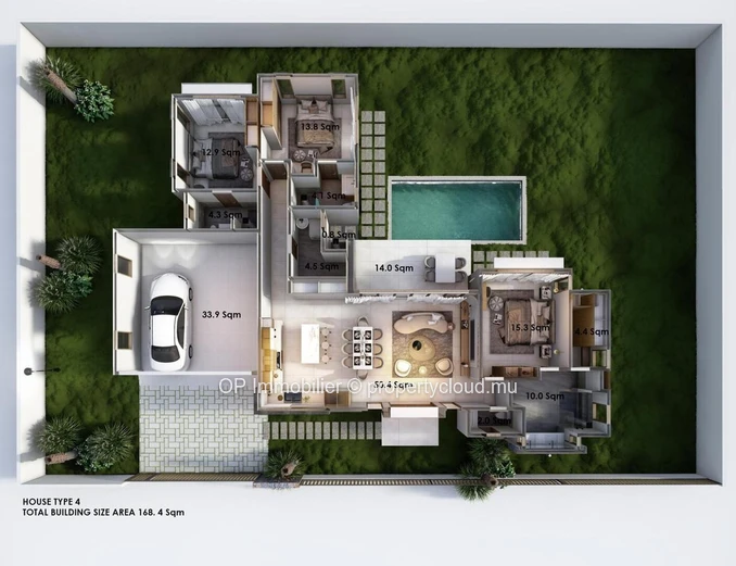 "Charming House with Private Pool in Cap Malheureux, Grand Baie Area - Close to Amenities! Rs"